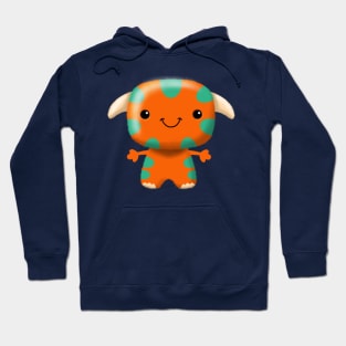 Cute Orange Monster Hoodie